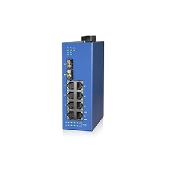 MX10MP-8GT2GSFP 8口百兆 2千兆SFP插槽 網(wǎng)管型導軌式工業(yè)級以太網(wǎng)交換機